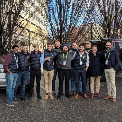 tawk.to team members together outdoors